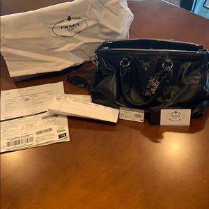 Prada Saffiano Oro Purse